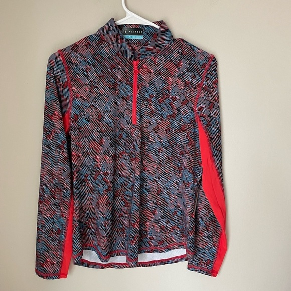 PGA Tour Multicolor Zip-Up Top - Picture 1 of 6